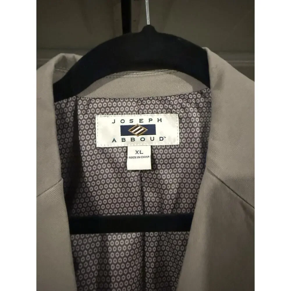 Joseph Abboud Beige Ivory Sport Coat Blazer Men’s XL Modern Fit Knit - Picture 4 of 5